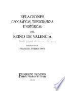 Relaciones geográficas, topográficas e históricas del Reino de Valencia