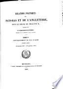 Relations politiques des Pays-Bas et de l'Angleterre sous le règne de Philippe II