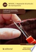 Reparación de artículos de marroquinería. TCPC0109