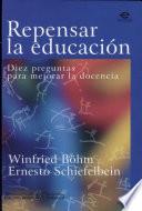 Repensar la educación