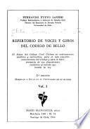 Repertorio de voces y giros del Código de Bello: A-D