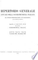Repertorio generale annuale della Giurisprudenza italiana
