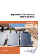 Replanteo de instalaciones solares térmicas