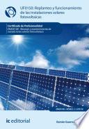 Replanteo y funcionamiento de instalaciones solares fotovoltáicas. ENAE0108