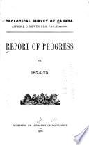 Report of Progress for the Year ...