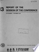 Report of the Conference of FAO.