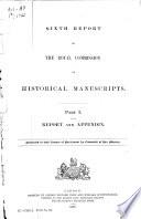 Report of the Royal Commission on Historical Manuscripts