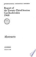 Report of the Twenty-third Session, Czechoslovakia, 1968