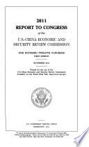 Report to Congress of the U.S.-China Economic and Security Review Commission