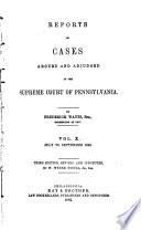Reports of Cases ... 1754-1845