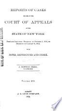 Reports of Cases Decided in the Court of Appeals of the State of New York