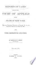 Reports of Cases Decided in the Court of Appeals of the State of New York
