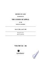 Reports of Cases Determined in the Courts of Appeal of the State of California