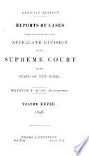 Reports of Cases Heard and Determined in the Appellate Division of the Supreme Court of the State of New York