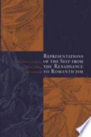 Representations of the Self from the Renaissance to Romanticism