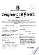 Republic of the Philippines Congressional Record