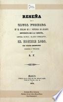 Reseña de la causa contra Manuel Blanco Romasanta, el Hombre Lobo. R.F., Madrid, 1859 (Edición en blanco y negro)