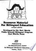 Resource material for bilingual education