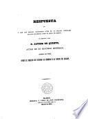 Respuesta a D. José Morales autor de Estudios sobre el Reino de Aragón...sobre el derecho de suceder las hembras a la Corona de Aragón