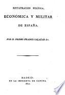 Restauración política, económica y militar de España