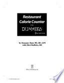 Restaurant Calorie Counter For Dummies