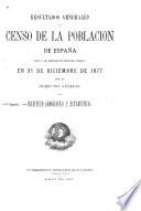 Resultados generales del censo de la población de España según el empadronamiento hecho en 31 de diciembre de 1877