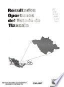 Resultados oportunos del estado de [name of state]