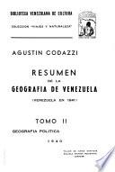 Resumen de la geografía de Venezuela: Geografía política