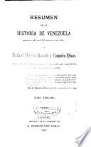 Résúmen de la historia de Venezuela