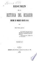 Resumen de la historia del Ecuador desde su orijen hasta 1845