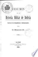 Resumen de la historia militar de Bolivia
