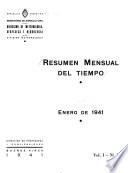 Resumen mensual del tiempo