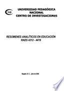 Resúmenes analíticos en educación