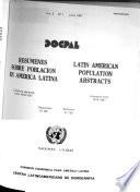 Resúmenes sobre población en América Latina