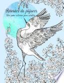 Retratos de pájaros libro para colorear para adultos 1