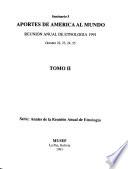 Reunión Anual de Etnología, 1991