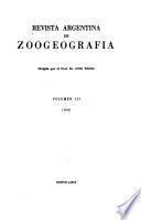 Revista argentina de zoogeografía