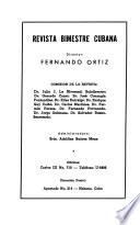 Revista bimestre cubana