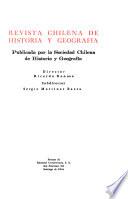Revista chilena de historia y geografía