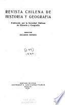 Revista chilena de historia y geografía