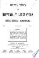 Revista crítica de historia y literatura españolas, portuguesas é hispano-americanas