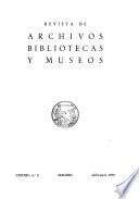 Revista de archivos, bibliotecas y museos