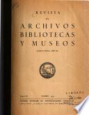 Revista de archivos, bibliotecas y museos