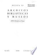 Revista de archivos, bibliotecas y museos