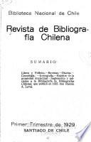 Revista de bibliografía chilena