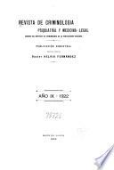 Revista de criminología psiquiatría y medicina-legal