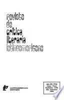 Revista de crítica literaria latinoamericana