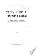 Revista de derecho, historia y letras