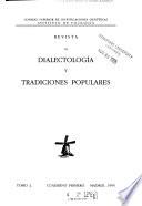 Revista de dialectología y tradiciones populares