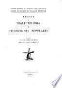 Revista de dialectología y tradiciones populares